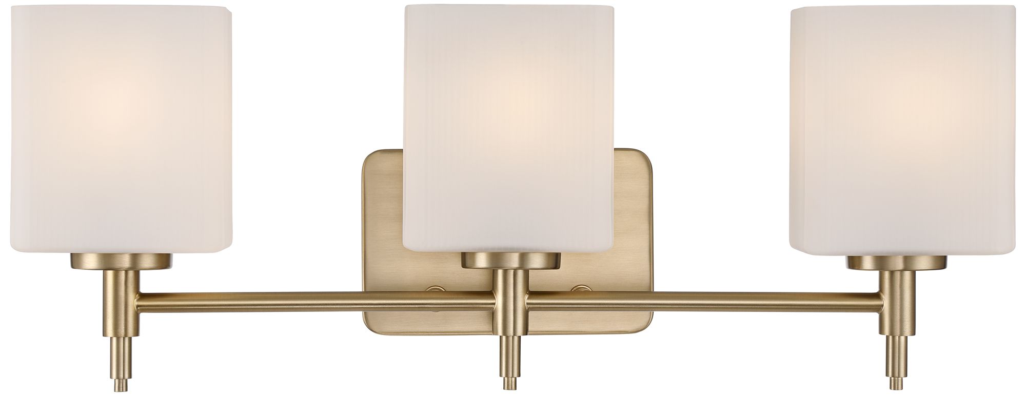 Thumbnail1 of Possini Euro Logan 23" Wide Aged Brass 3-Light Modern Bath Light