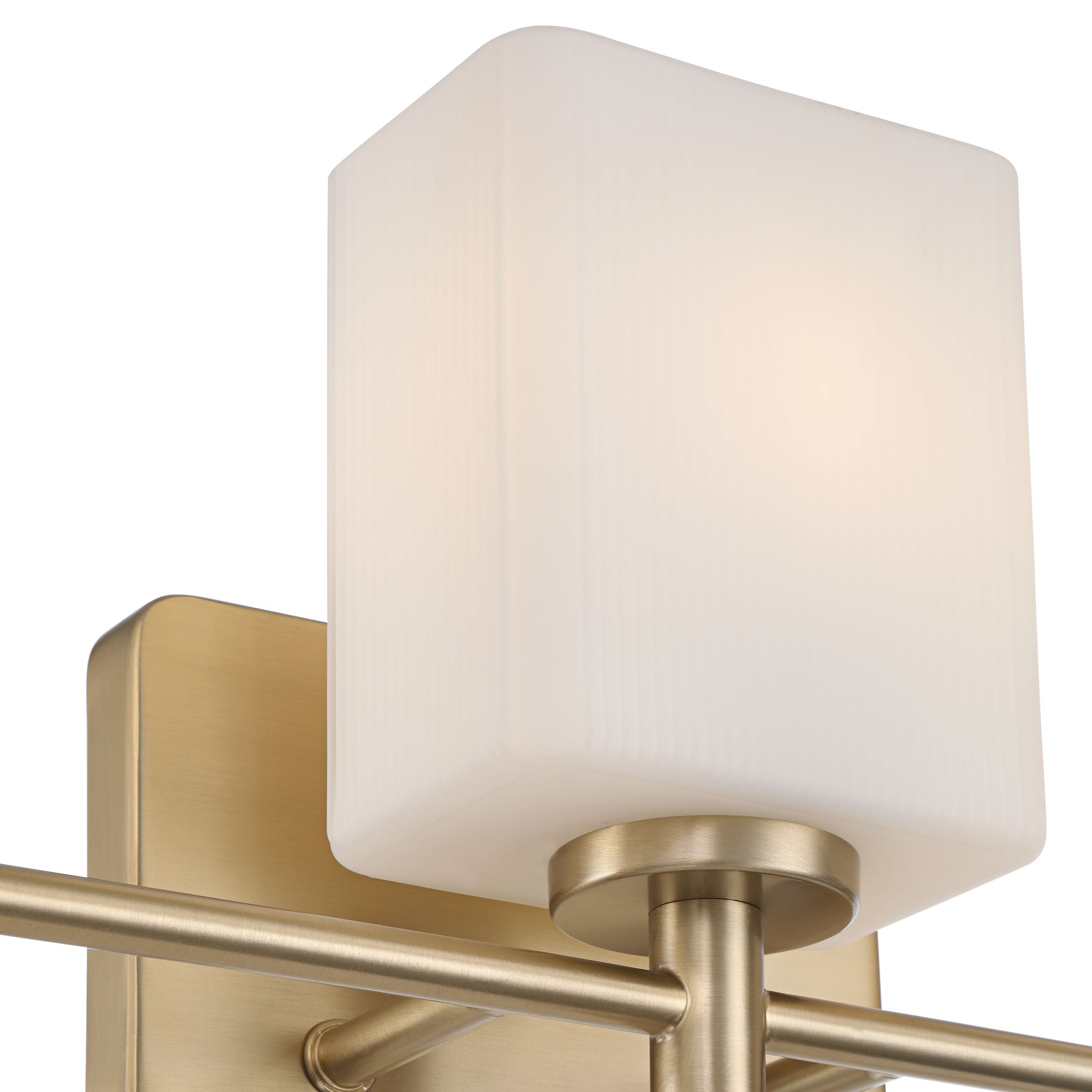 Thumbnail3 of Possini Euro Logan 23" Wide Aged Brass 3-Light Modern Bath Light more views