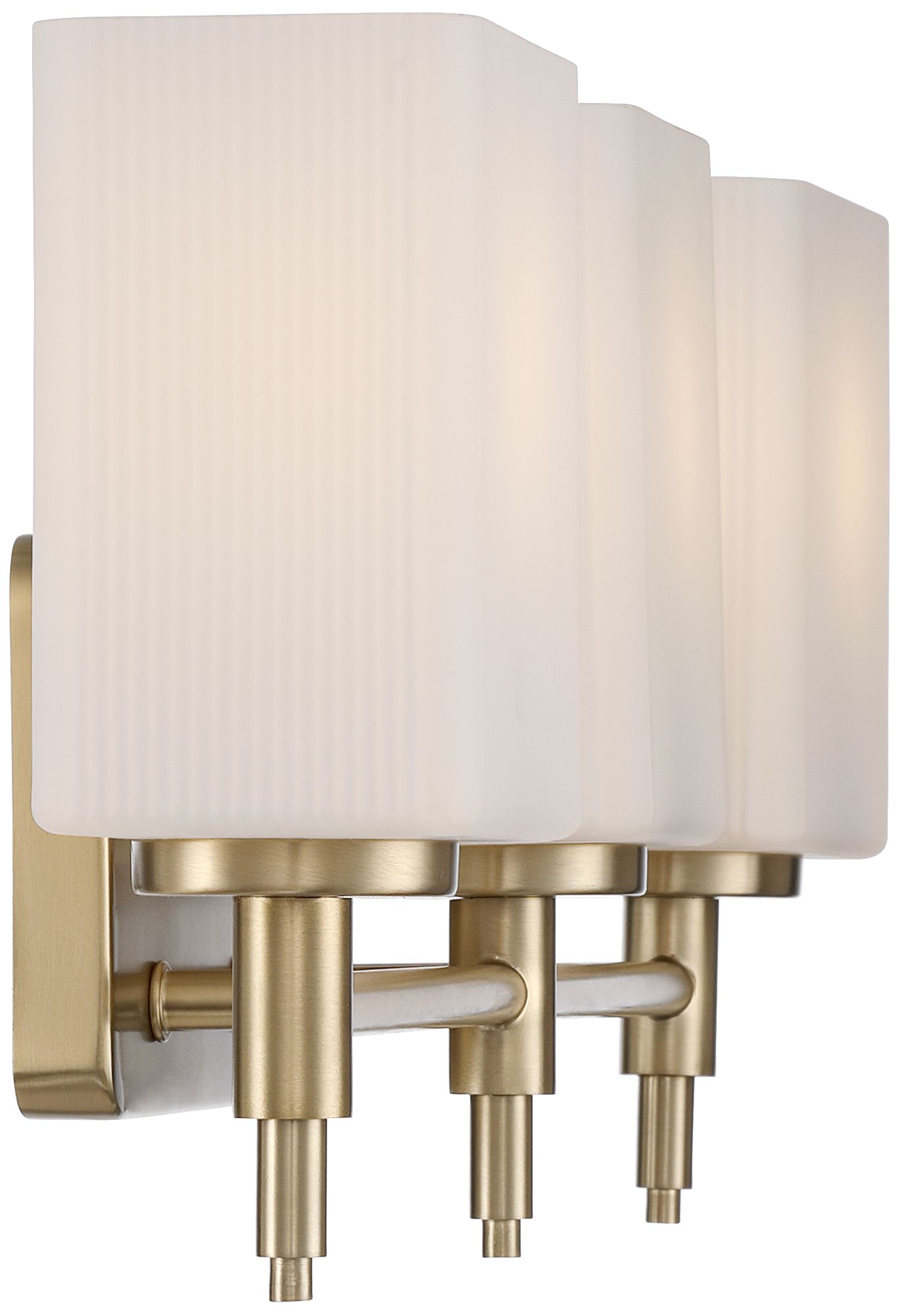 Possini Euro Logan 23" Wide Aged Brass 3-Light Modern Bath Light