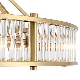 Image3 of Possini Euro Lolita 31" Wide Soft Gold 6-Light Ring Pendant more views