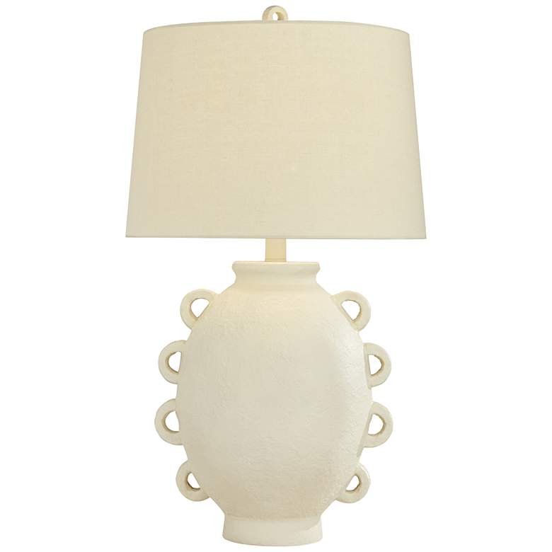Image 2 Possini Euro Loop 31 1/2" Modern White Jar Table Lamp
