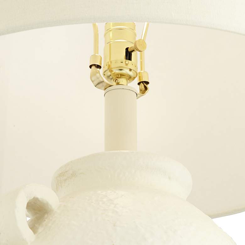 Image 5 Possini Euro Loop 31 1/2" Modern White Jar Table Lamp more views