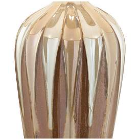 Image4 of Possini Euro Loren 28 1/4" Ivory Drip Handcrafted Modern Ceramic Lamp more views