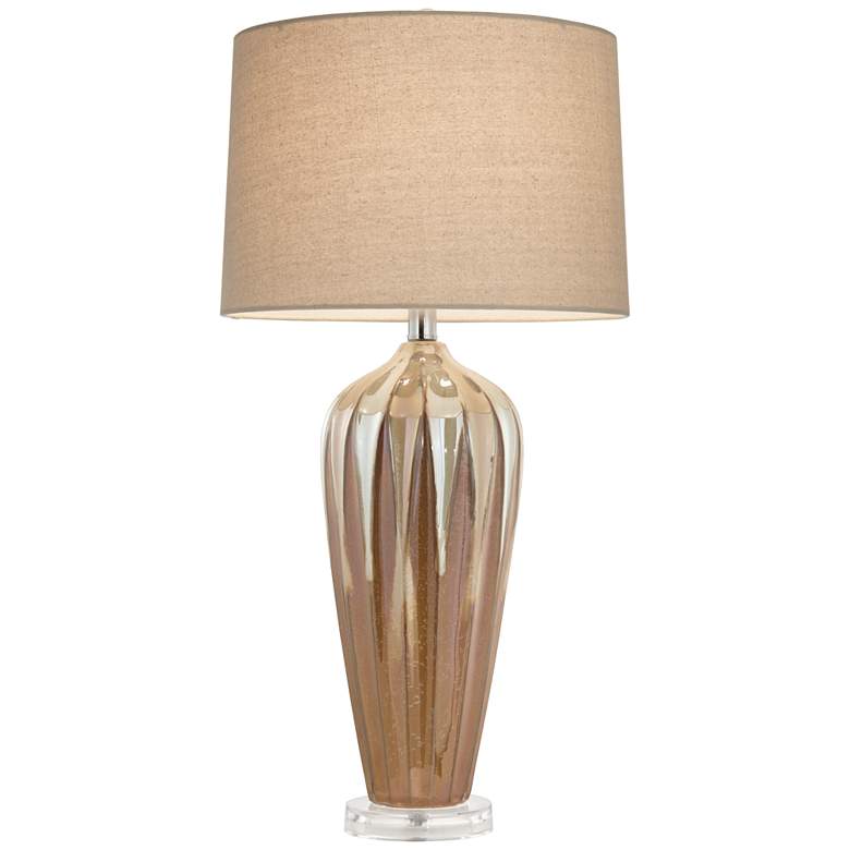 Image 6 Possini Euro Loren 28 1/4" Ivory Drip Handcrafted Modern Ceramic Lamp more views