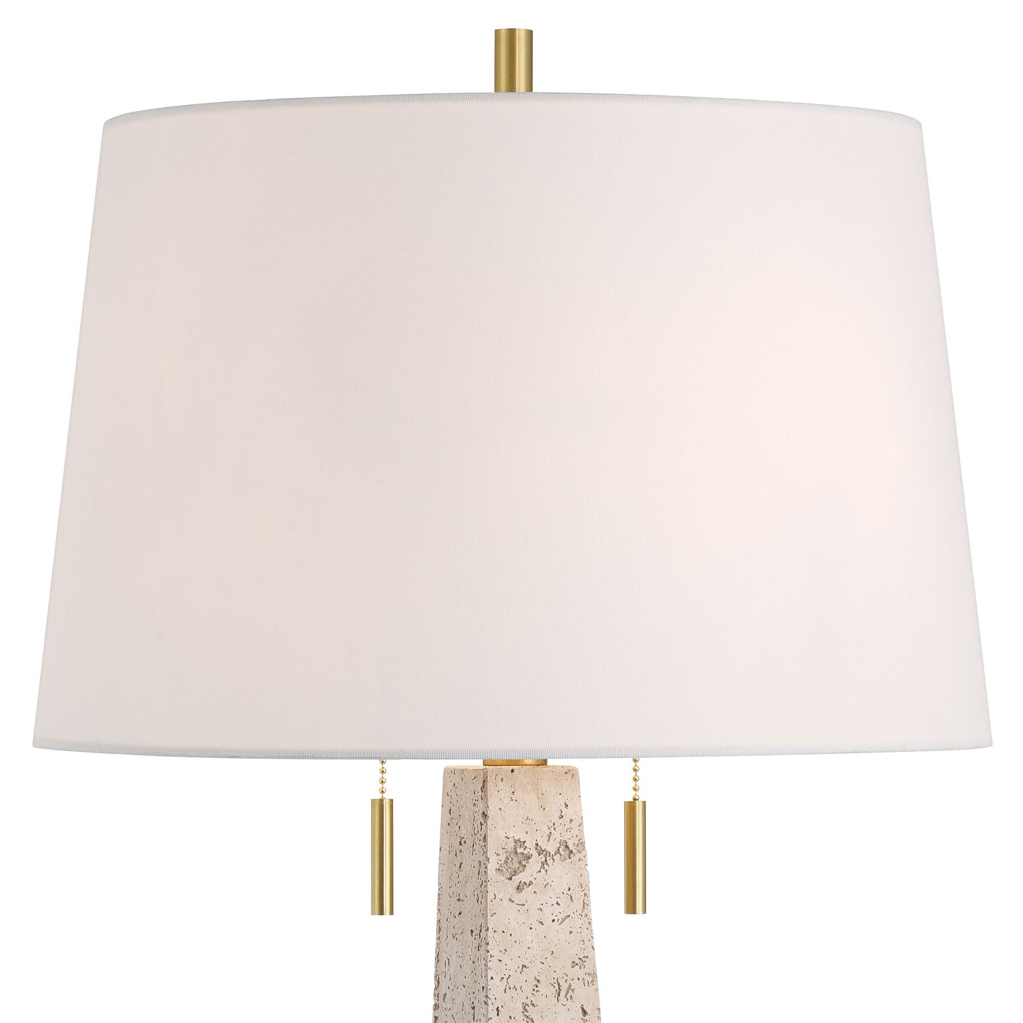 Image 3 Possini Euro Lorena 29 1/4" Modern Brass and Sandstone Table Lamp more views