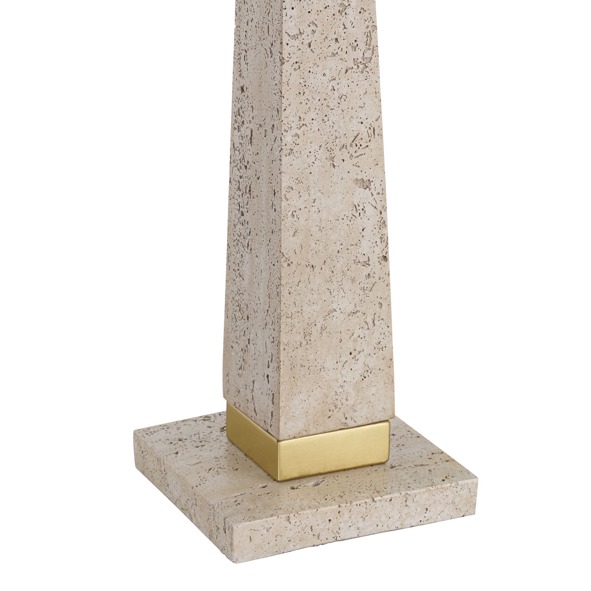 Image 6 Possini Euro Lorena 29 1/4" Modern Brass and Sandstone Table Lamp more views