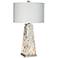 Possini Euro Lorin 29" Mother of Pearl Table Lamp with Night Light