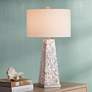 Possini Euro Lorin 29" Mother of Pearl Table Lamp with Night Light