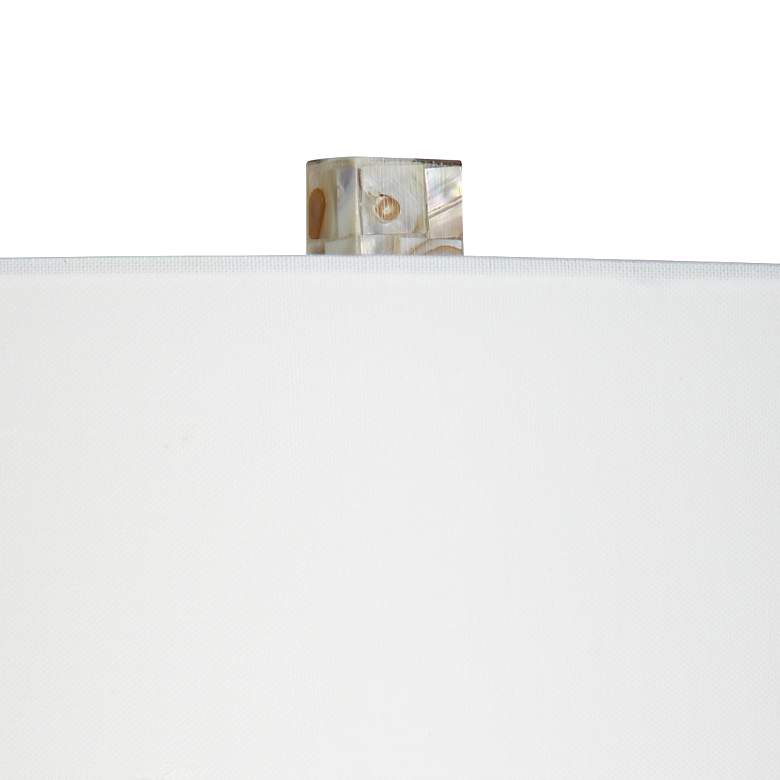 Image 4 Possini Euro Lorin 29" Mother of Pearl Table Lamp with Night Light more views
