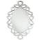 Possini Euro Louella Cut Glass 28" x 40" Oval Wall Mirror