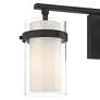 4_Possini Euro Lucia 22" Wide Matte Black 3-Light Bath Light more views