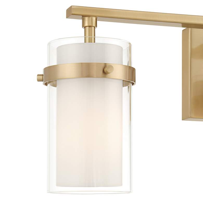 Image 2 Possini Euro Lucia 22" Wide Soft Gold 3-Light Bath Light more views