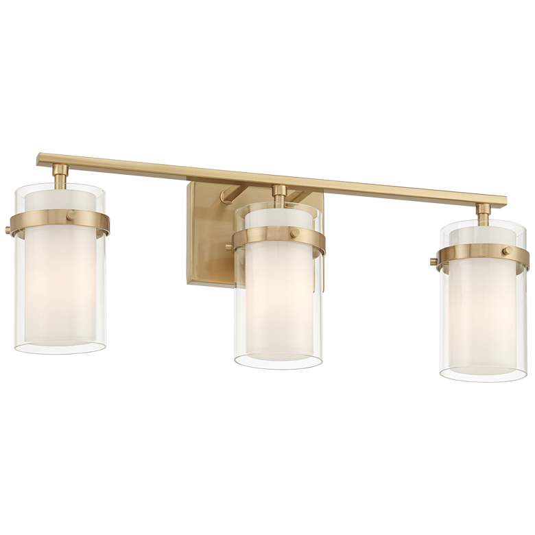 Image 5 Possini Euro Lucia 22" Wide Soft Gold 3-Light Bath Light more views