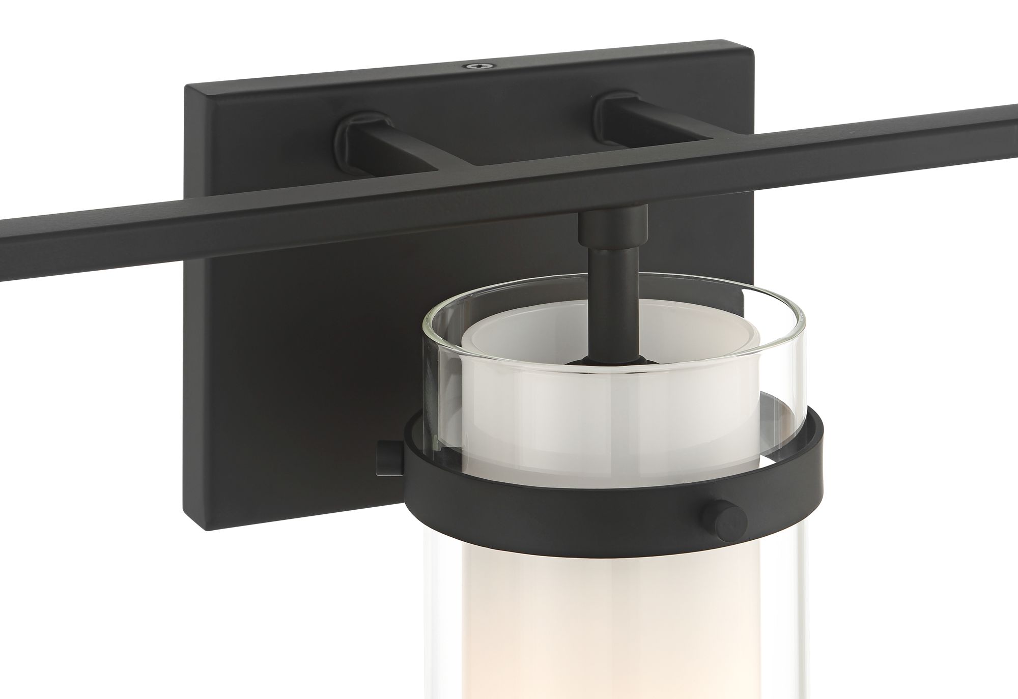 Possini Euro Lucia 22" Wide Matte Black 3-Light Bath Light Image 4