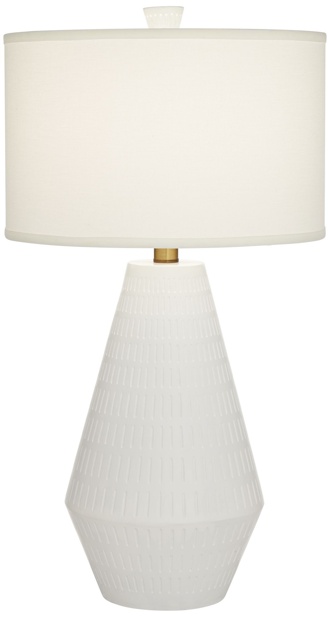 Image 2 Possini Euro Lucinda 30" Mid-Century White Modern Table Lamp