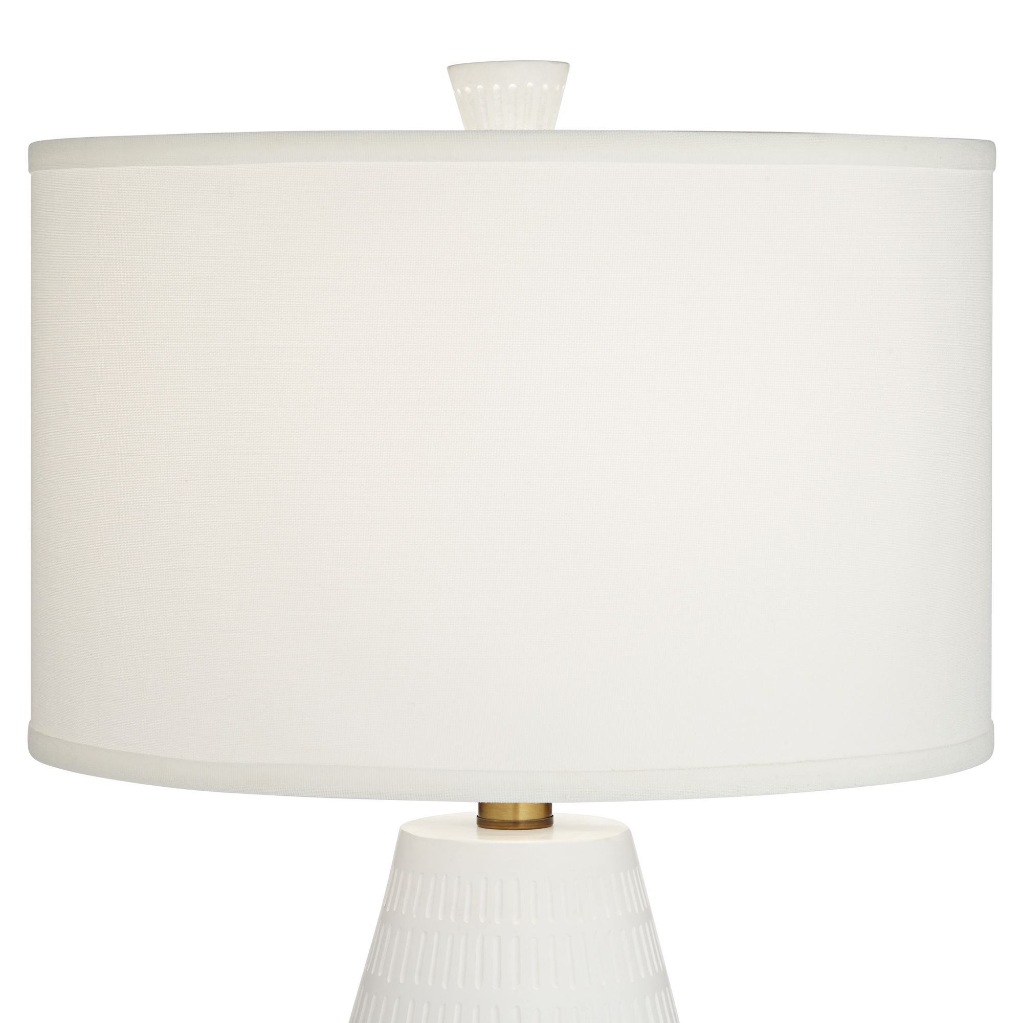 Image 4 Possini Euro Lucinda 30" Mid-Century White Modern Table Lamp more views