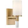 7_Possini Euro Lucius 11" High Soft Gold and White Marble Wall Sconce more views