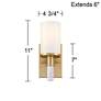 Watch A Video About the Possini Euro Lucius Soft Gold and White Marble Wall Sconce