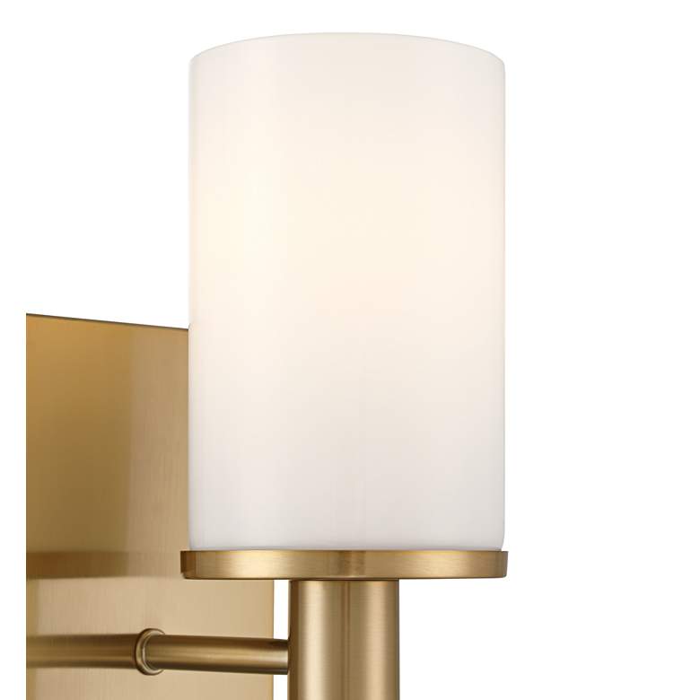 Image 3 Possini Euro Lucius 11"H Soft Gold & Marble Wall Sconce Set of 2 more views