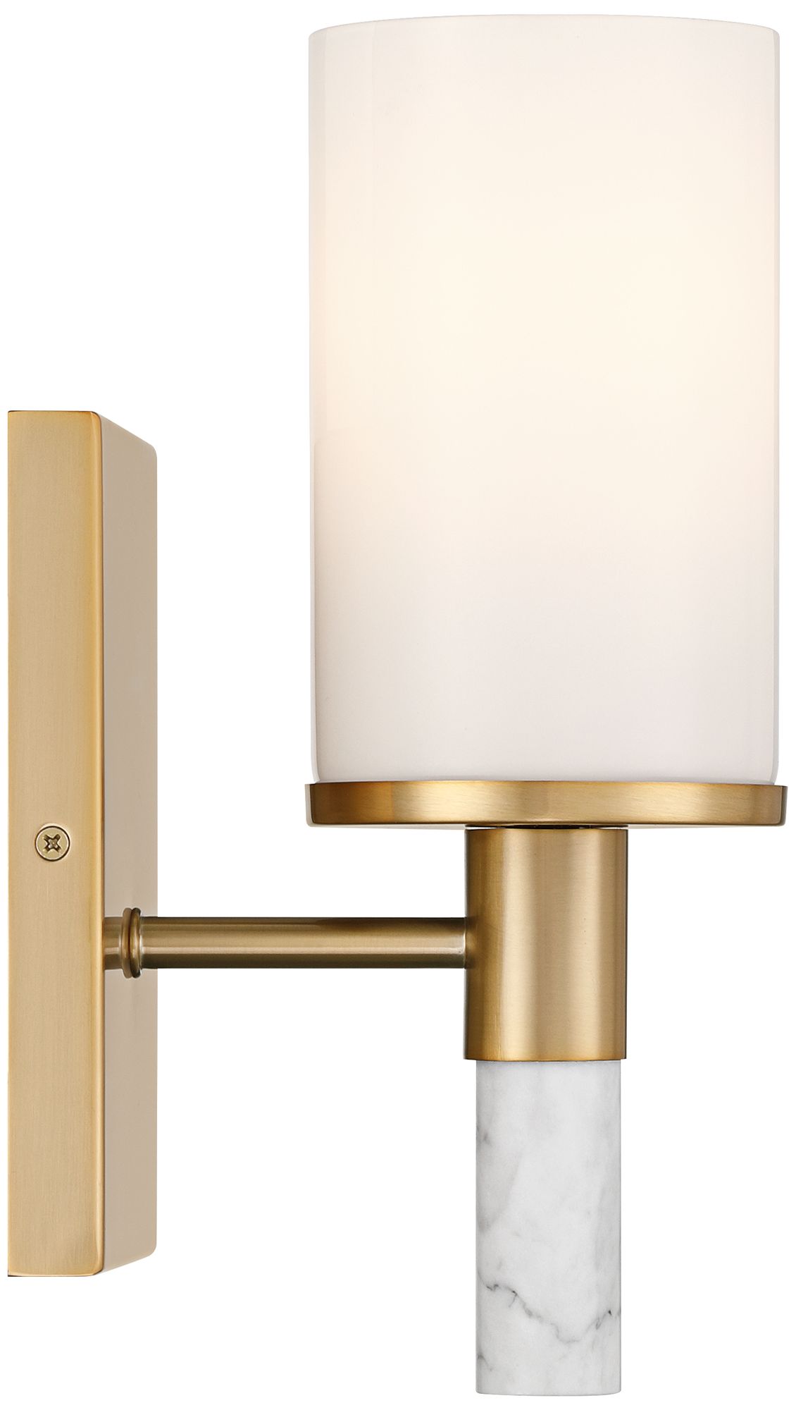 Possini Euro Lucius 11"H Soft Gold &amp; Marble Wall Sconce Set of 2
