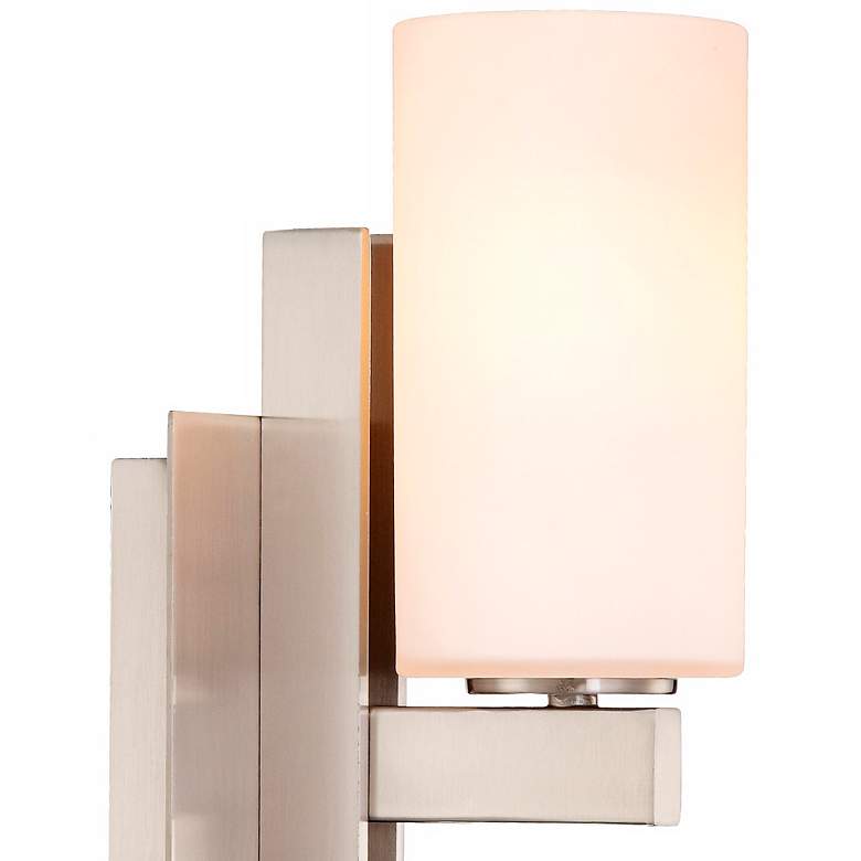 Image 3 Possini Euro Ludlow 14" High Brushed Nickel Wall Sconce Set of 2 more views