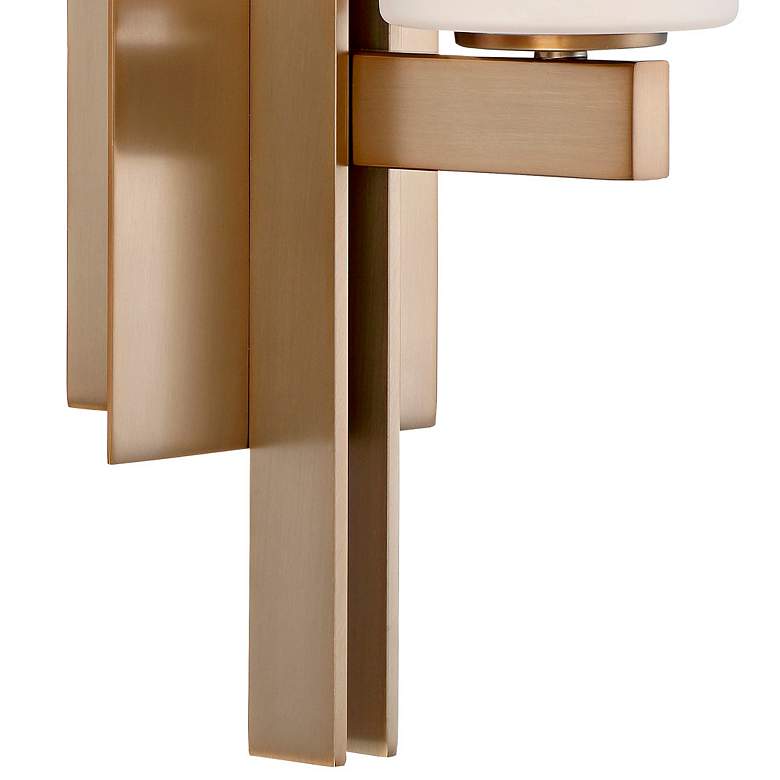 Image 5 Possini Euro Ludlow 14" High Burnished Brass Wall Sconce Set of 2 more views