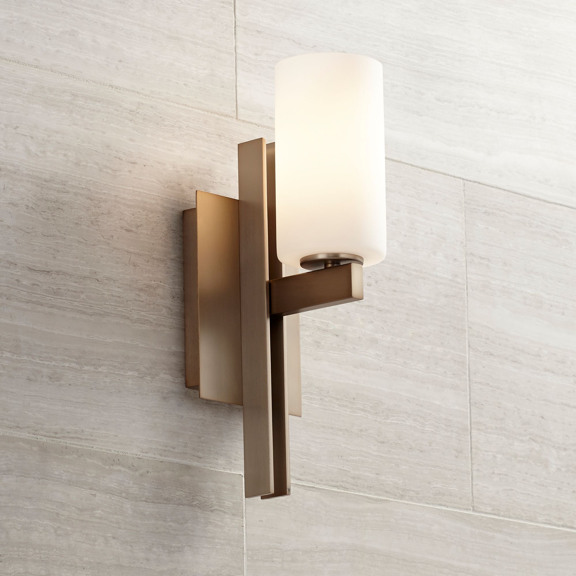 Watch A Video About the Possini Euro Ludlow Burnished Brass Wall Sconce