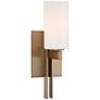 Possini Euro Ludlow 14" High Burnished Brass Wall Sconce in scene