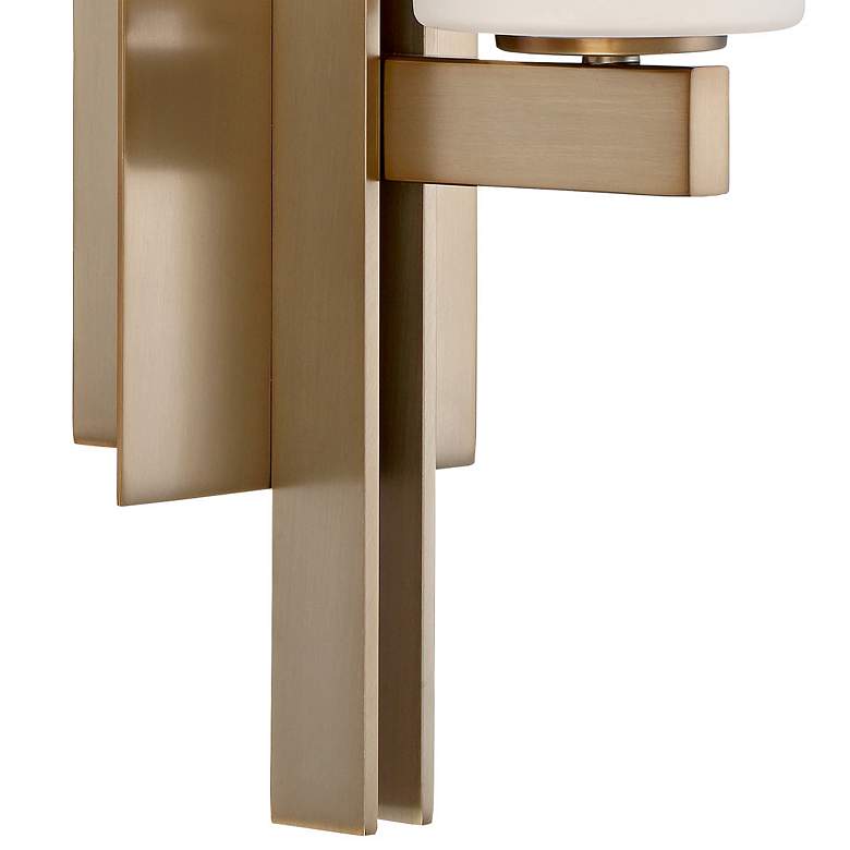 Image 5 Possini Euro Ludlow 14" High Burnished Brass Wall Sconce more views