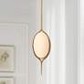 1_Possini Euro Ludmila 5 3/4" Wide Matte Bronze LED Mini Pendant Light