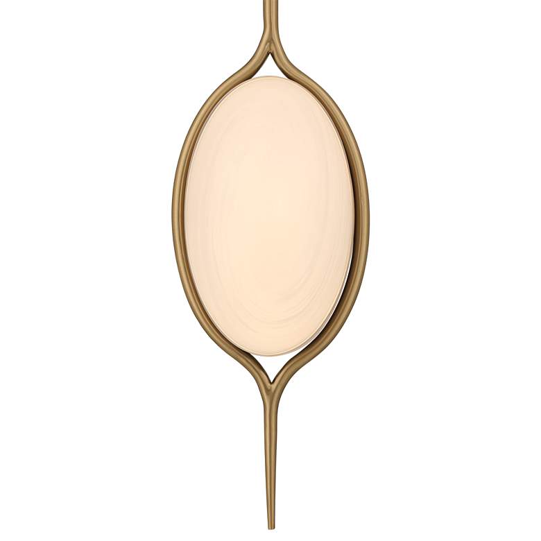 Image 3 Possini Euro Ludmila 5 3/4" Wide Matte Bronze LED Mini Pendant Light more views