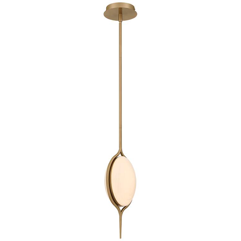 Image 7 Possini Euro Ludmila 5 3/4" Wide Matte Bronze LED Mini Pendant Light more views