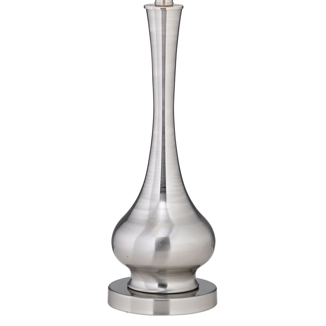Image 4 Possini Euro Luffa 32" High Sleek Gourd Brushed Nickel Table Lamp more views
