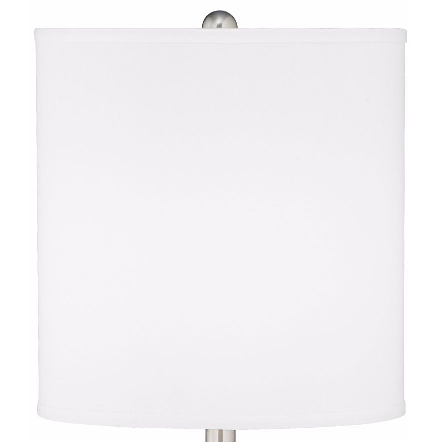 Image 5 Possini Euro Luffa 32" High Sleek Gourd Brushed Nickel Table Lamp more views