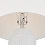 4_Possini Euro Luisa 28" High Modern Dimpled White Ceramic Table Lamp more views