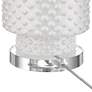 7_Possini Euro Luisa 28" High Modern Dimpled White Ceramic Table Lamp more views