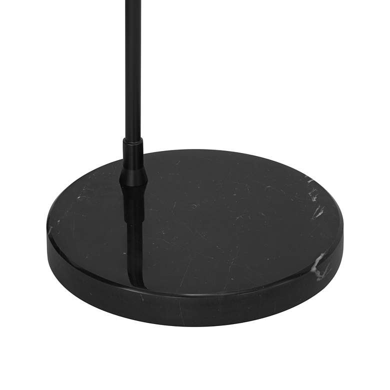 Image 6 Possini Euro Luka 71" Linen Shade Black Modern Arc Floor Lamp more views