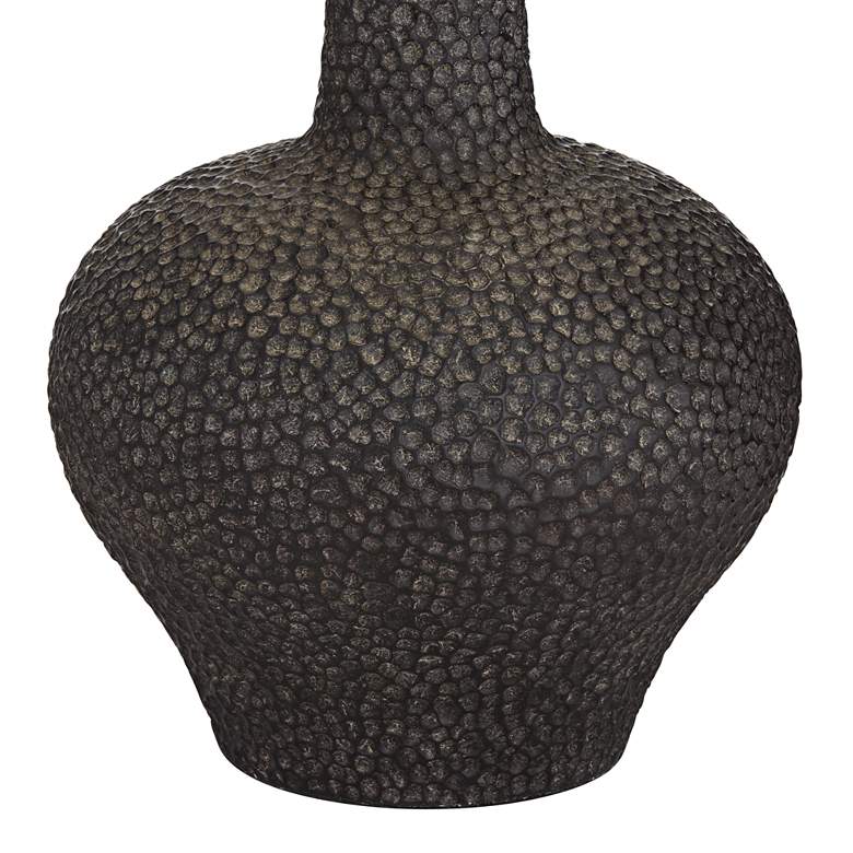 Image 6 Possini Euro Lukas 27" Pebbled Black Mid-Century Modern Table Lamp more views