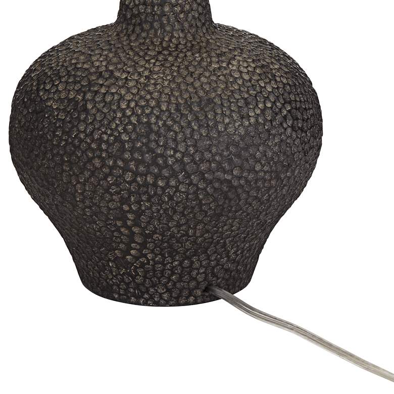 Image 7 Possini Euro Lukas 27" Pebbled Black Mid-Century Modern Table Lamp more views