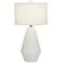Possini Euro Luke 30" Mid-Century White Modern Table Lamp