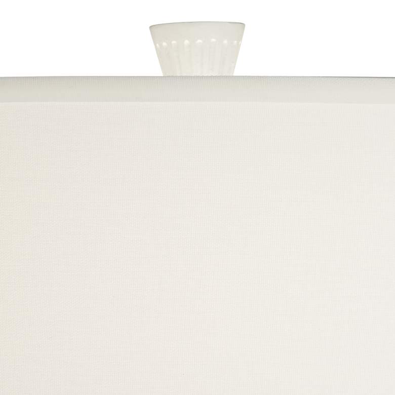 Image 3 Possini Euro Luke 30 inch Mid-Century White Modern Table Lamp more views