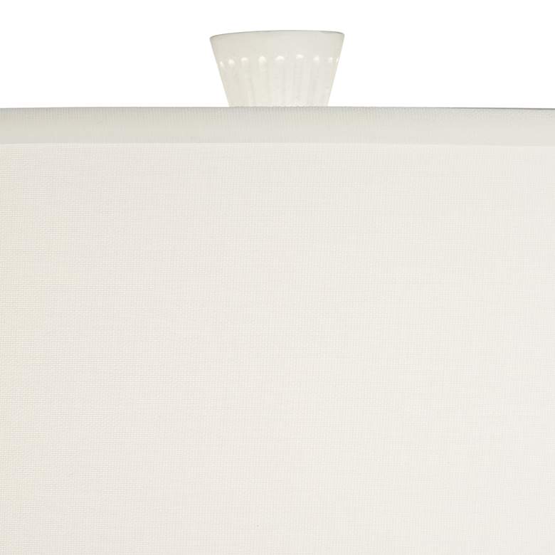 Image 3 Possini Euro Luke 30" Mid-Century White Modern Table Lamp more views