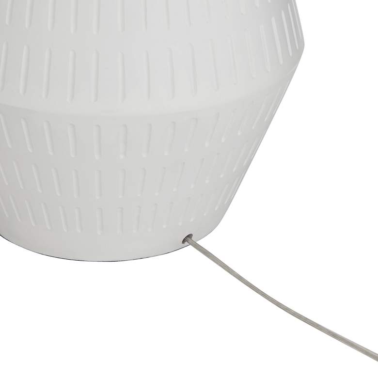 Image 7 Possini Euro Luke 30" Mid-Century White Modern Table Lamp more views