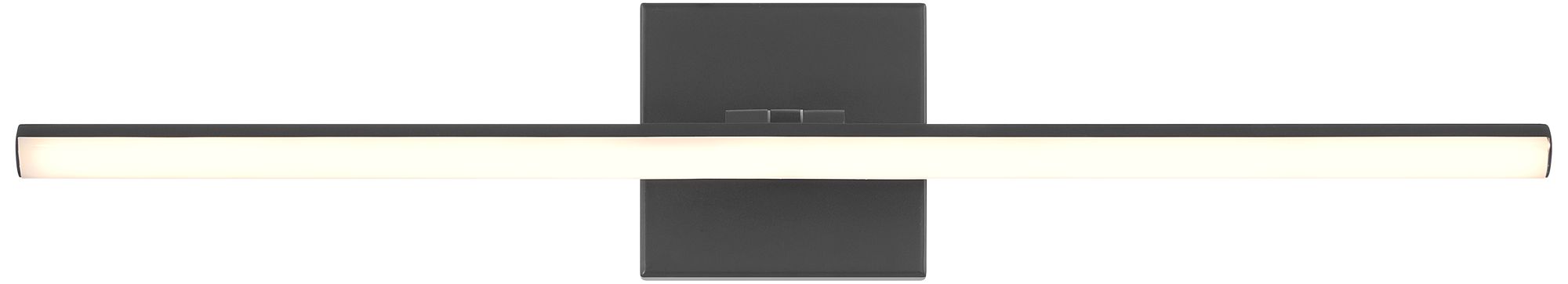 Image 5 Possini Euro Lula 24" Wide Black LED Bath Light more views