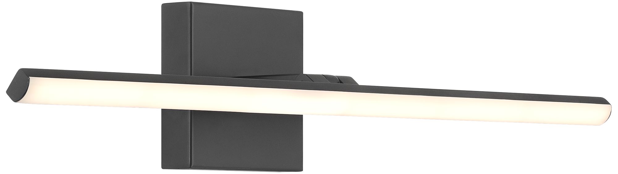 Image 6 Possini Euro Lula 24" Wide Black LED Bath Light more views