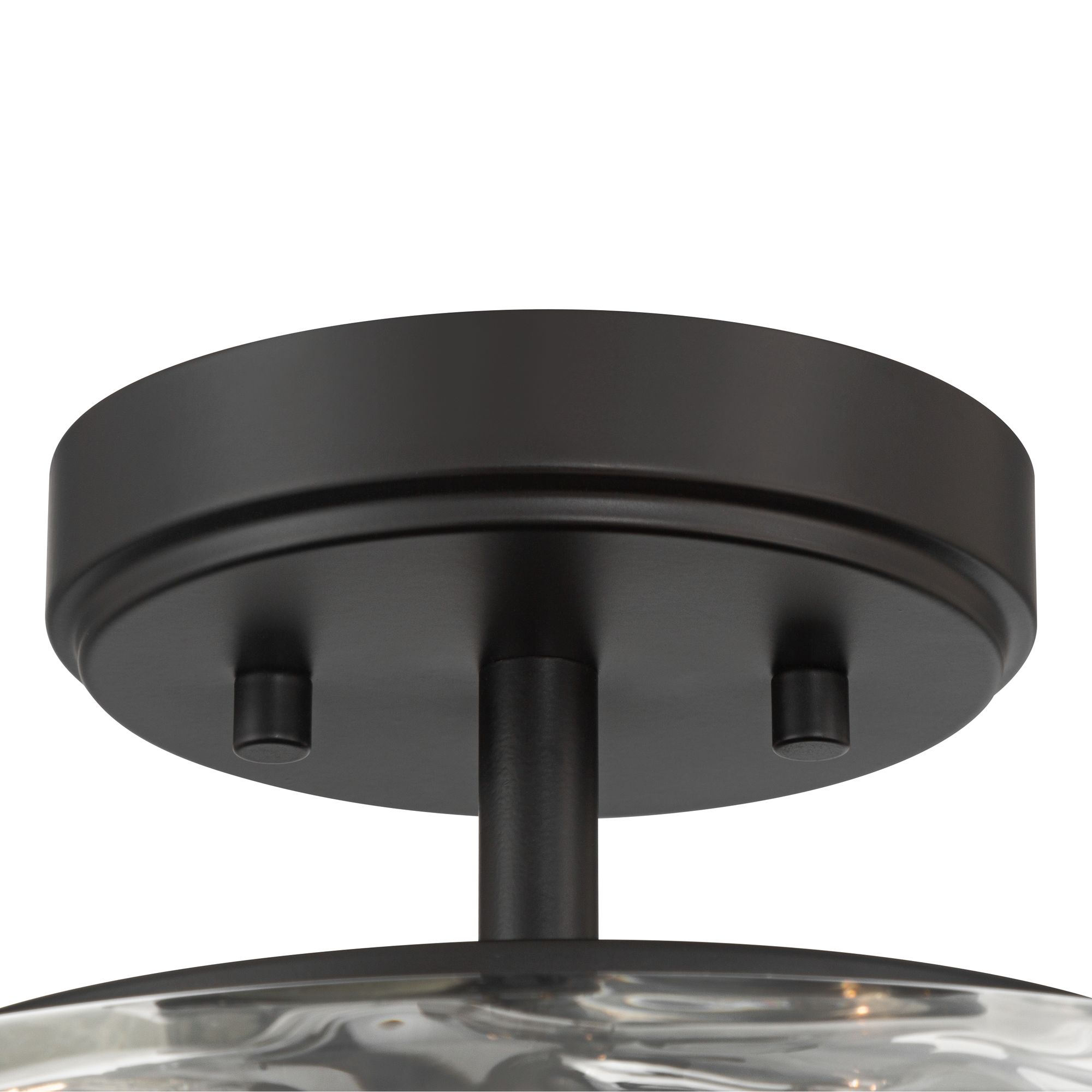 Image 5 Possini Euro Luther 13" Wide Matte Black 2-Light Ceiling Light more views