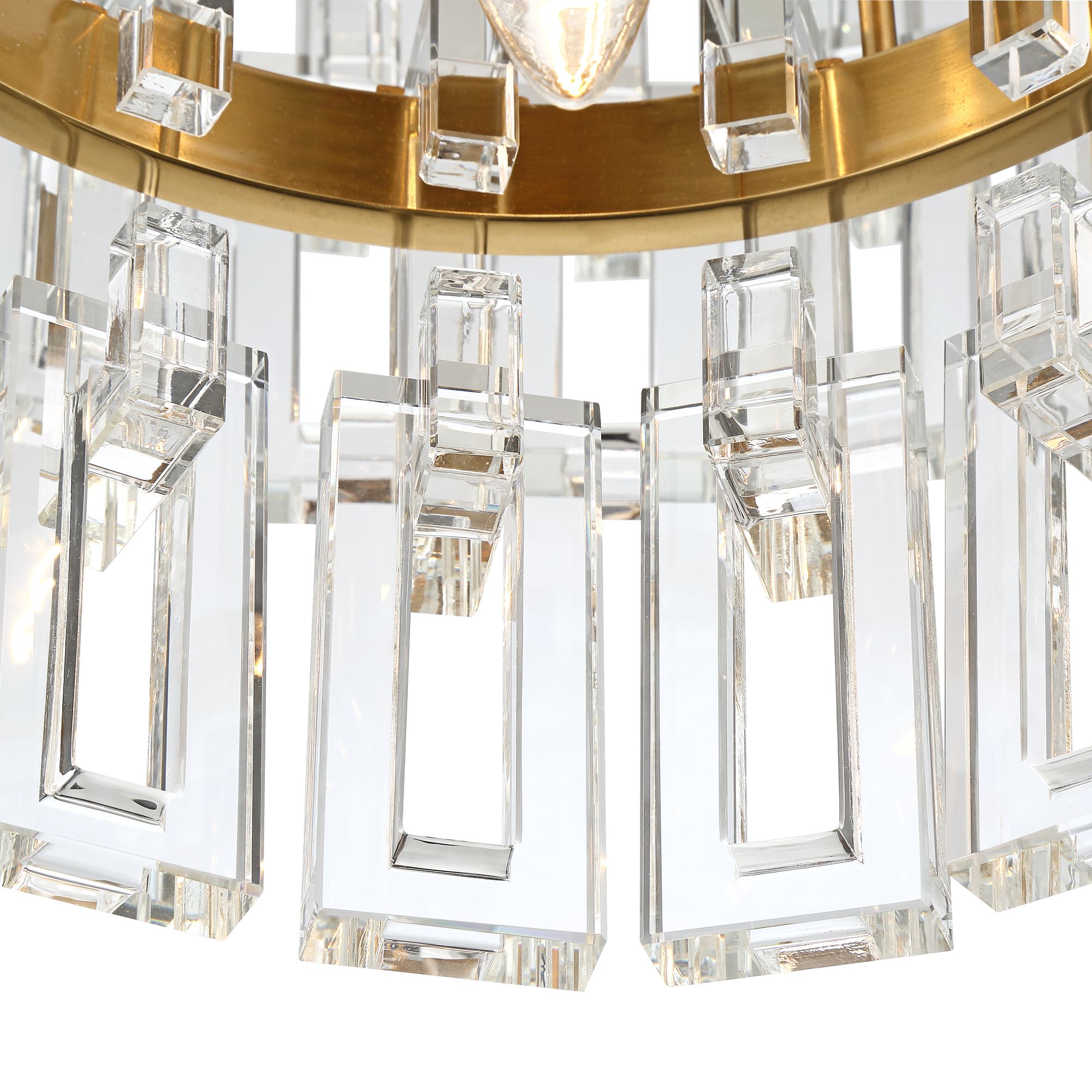Image 5 Possini Euro Luxum 23 1/2" Brass 8-Light Crystal Chandelier more views