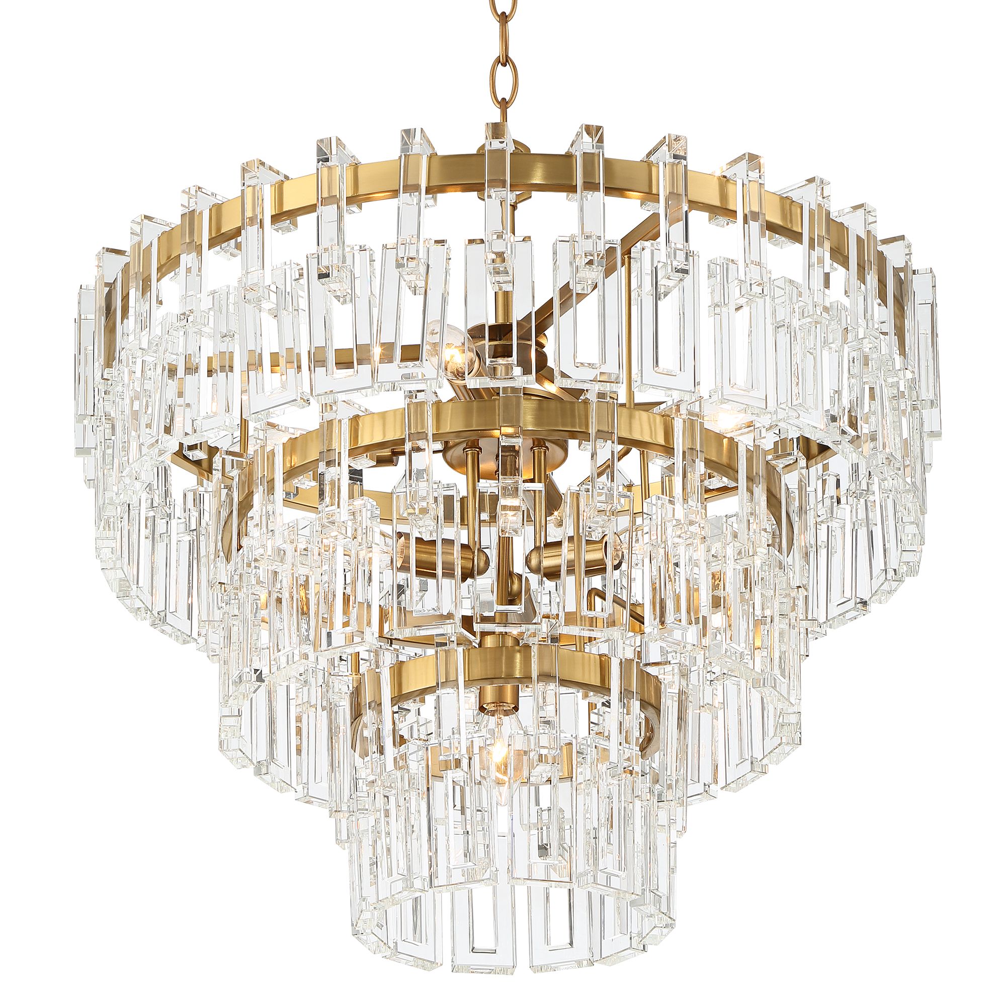Watch A Video About the Vienna Full Spectrum Luxum Brass 8 Light Crystal Chandelier