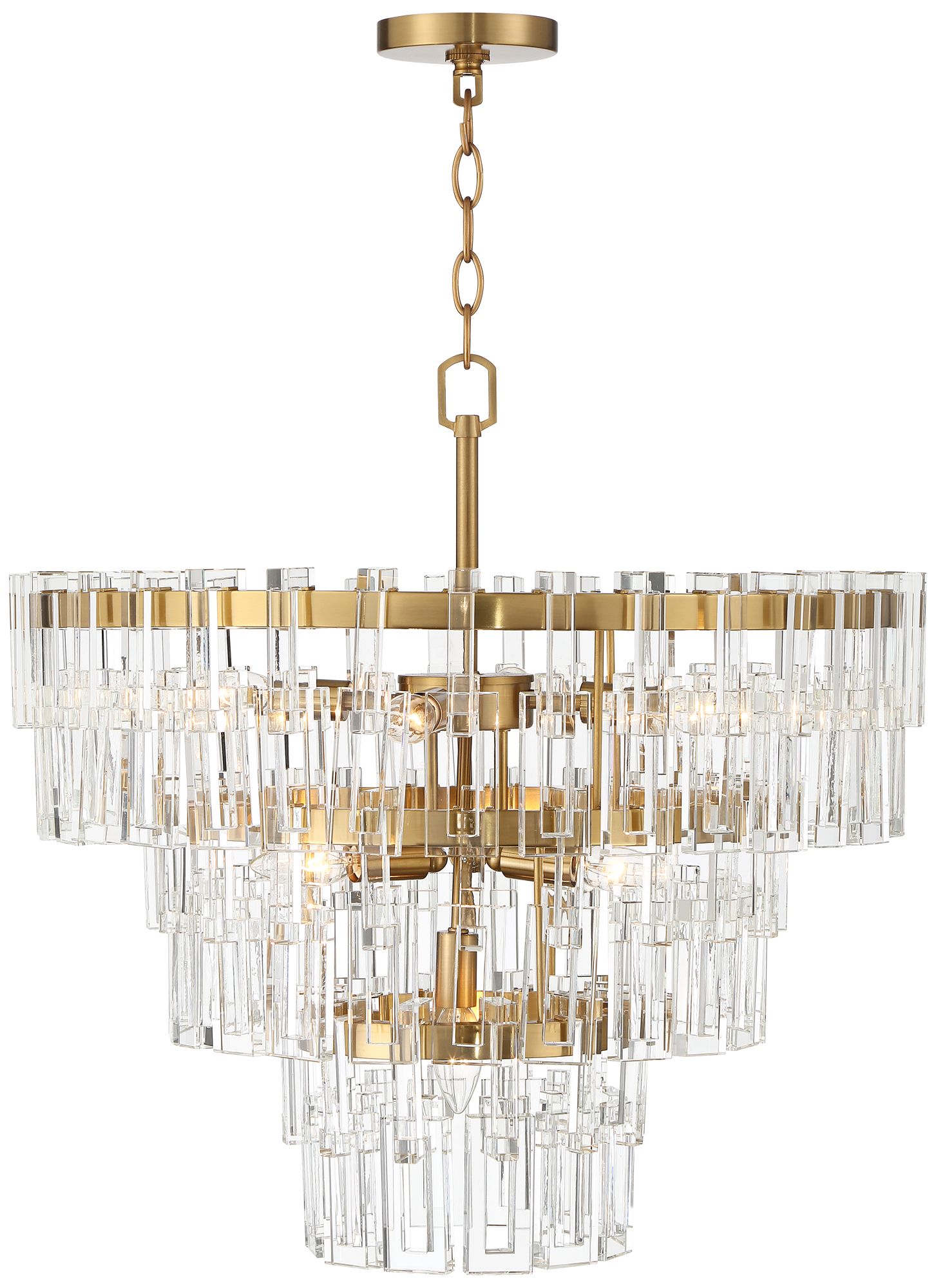 Watch A Video About the Vienna Full Spectrum Luxum Brass 8 Light Crystal Chandelier