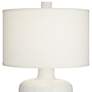 Possini Euro Lyndon 26" High Modern Textured White Table Lamp